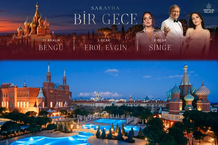 Kremlin Palace&rsquo;ta yılbaşı saray ihtişamıyla karşılanıyor