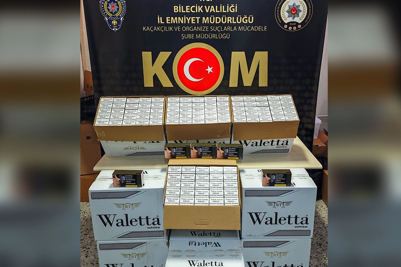 Bilecik'te 100 bin bandrols&uuml;z makaron ele ge&ccedil;irildi