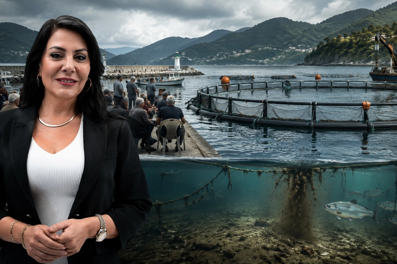 Rize'de kafes balık&ccedil;ılığı projesine karşı n&ouml;bet... Zafer Partili Aslan&rsquo;dan Rize balık&ccedil;ı k&ouml;y&uuml; &ccedil;ağrısı