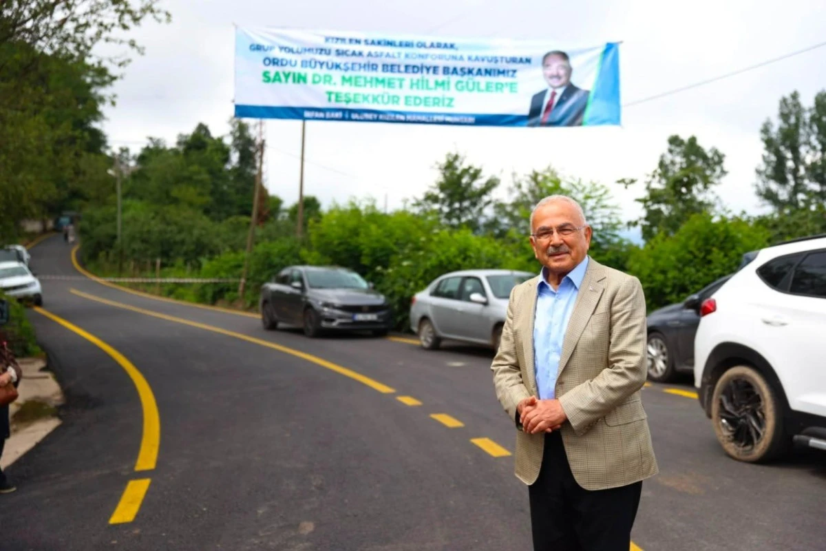 BAŞKAN G&Uuml;LER ULUBEY&rsquo;DE 5 KM&rsquo;LİK YOLUN A&Ccedil;ILIŞINI YAPTI