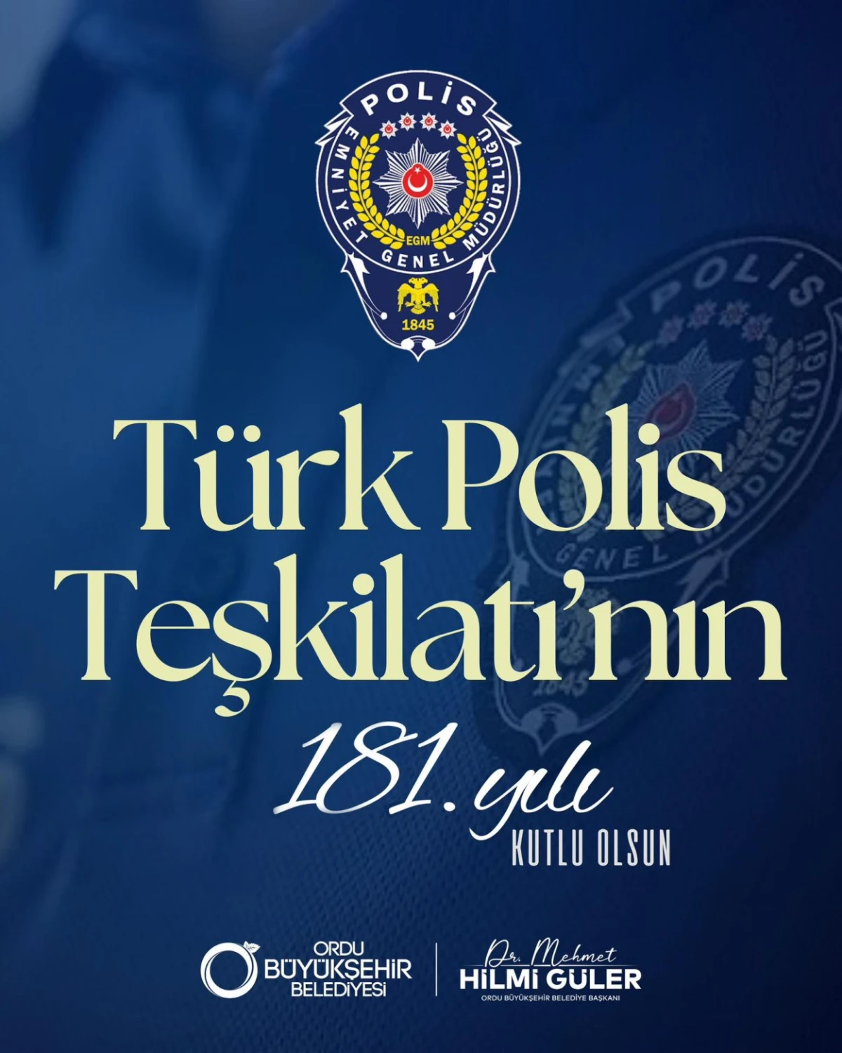 BAŞKAN G&Uuml;LER&rsquo;DEN 181. YIL KUTLAMASI 