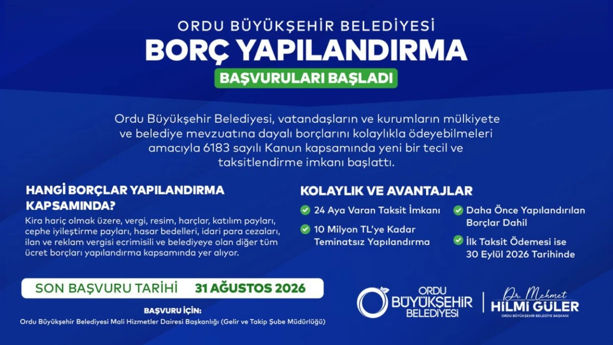 BAŞVURULAR 31 AĞUSTOS&rsquo;TA SONA ERECEK