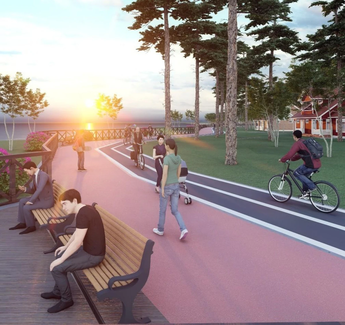 B&Uuml;Y&Uuml;KŞEHİR &Uuml;NYE&rsquo;DE BİSİKLET YOLU AĞINI B&Uuml;Y&Uuml;T&Uuml;YOR