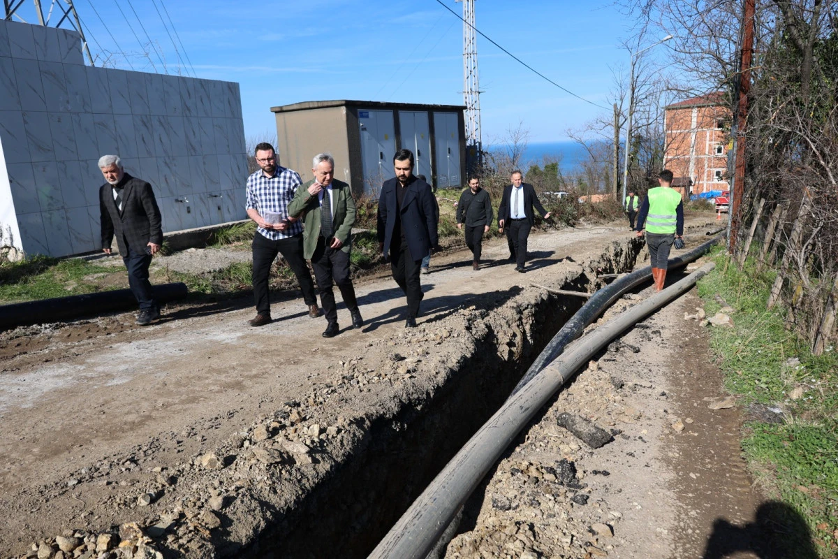 FATSA FATİH MAHALLESİ&rsquo;NDE 5 BİN METRELİK İ&Ccedil;ME SUYU HATTI YENİLENİYOR