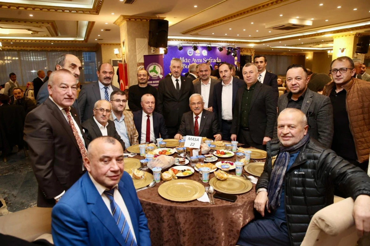 GURBETTE YAŞAYAN ORDULULAR AYNI SOFRADA BULUŞTU