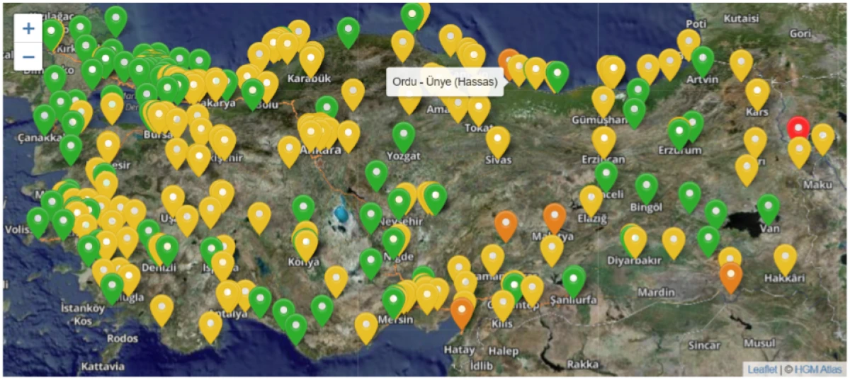 Karadeniz’in en kirli havası Ünye’de ölçüldü