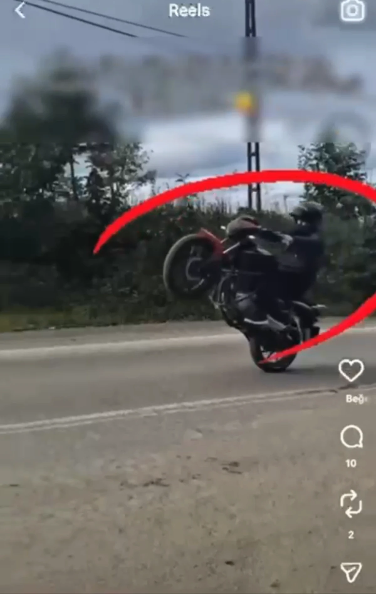 MOTOSİKLETİ İLE YAPTIĞI HAREKETLER 71 BİN TL YE MAL OLDU 