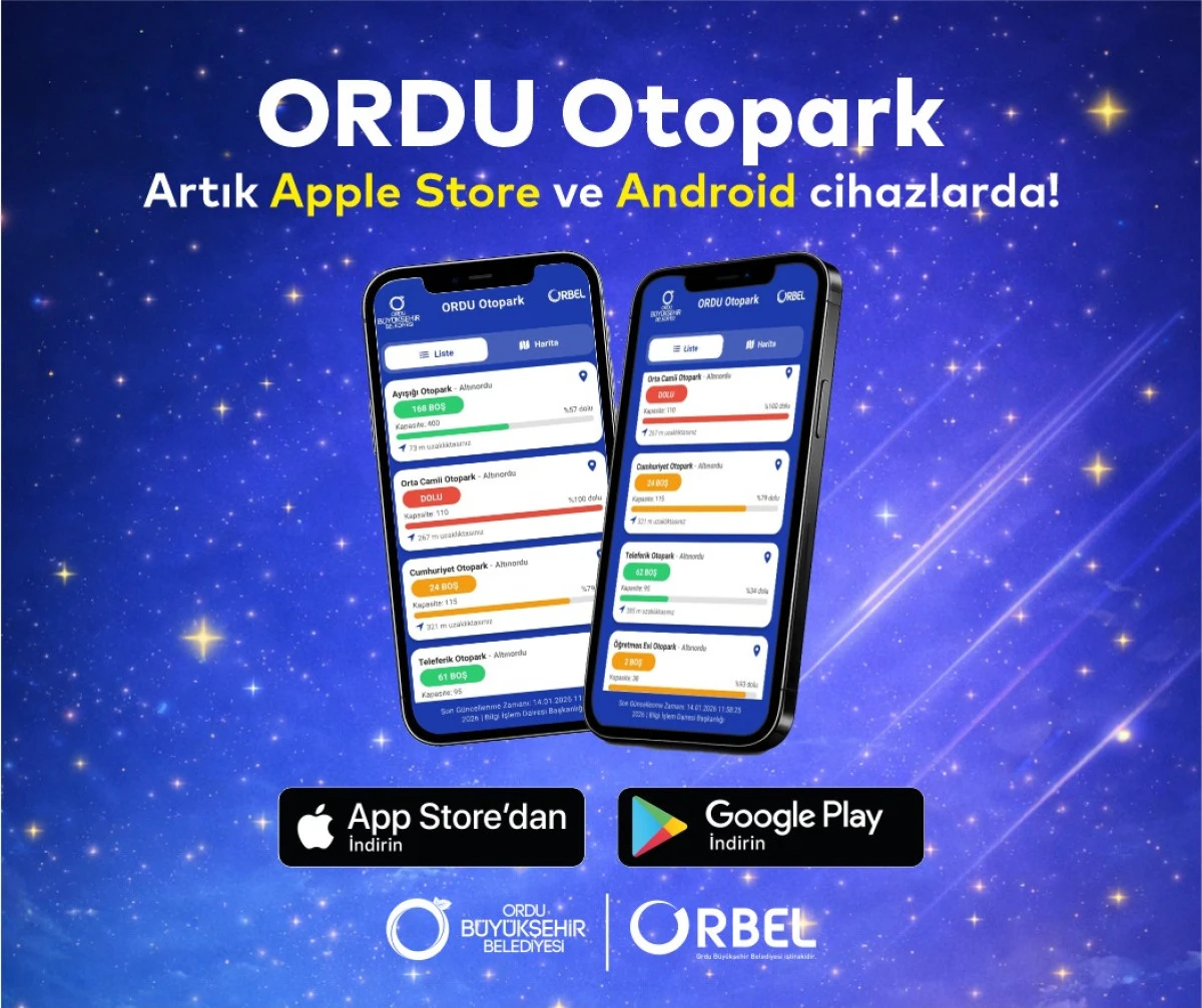 ORDU&rsquo;DA OTOPARK BULMAK &Ccedil;OK KOLAY!