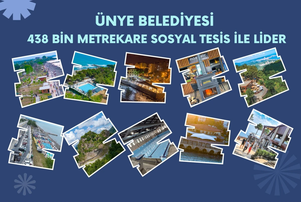 &Uuml;nye Belediyesi 438 Bin Metrekare Sosyal Tesis ile Lider