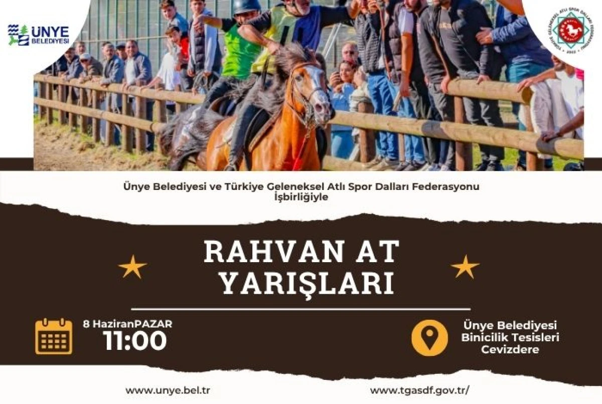 ÜNYE’DE GELENEKSEL RAHVAN AT YARIŞLARI HEYECANI