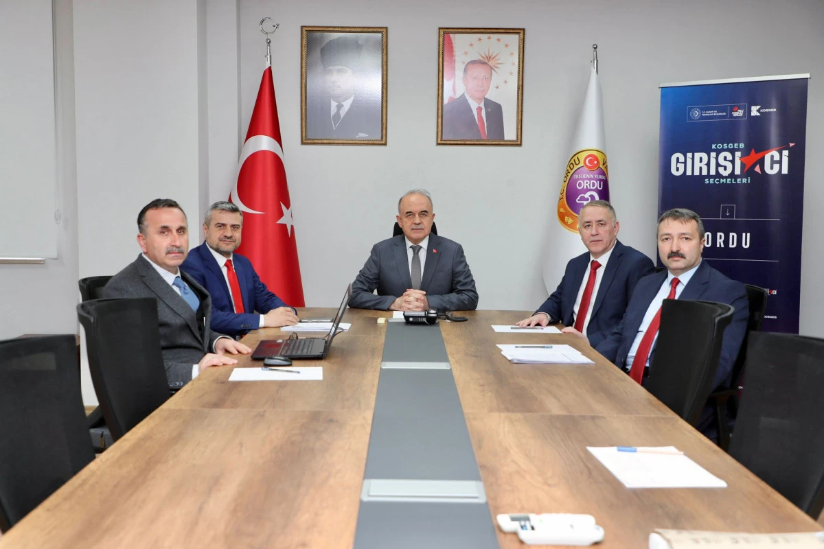 Vali Erol, KOSGEB&rsquo;in İş Geliştirme Desteği Değerlendirme Toplantısına Katıldı